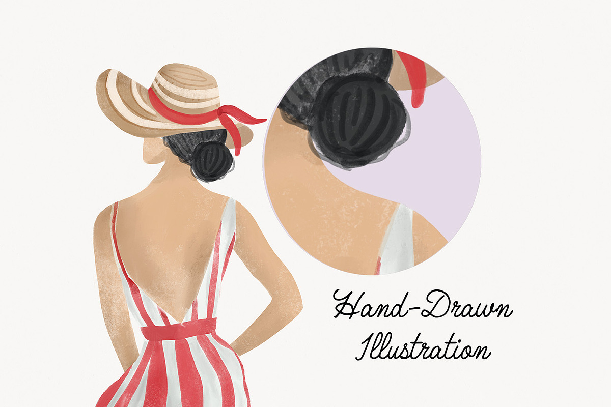 Riviera Summer Illustration & Frames, a Seasonal Illustration by Essentially Nomadic (Photo 6 of 10)