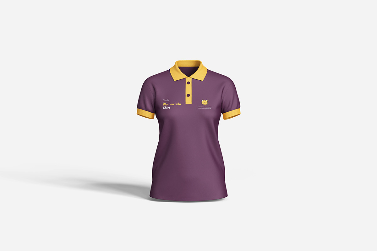 Women Polo Shirt Mockup Set, a Product Mockup by Indah (Photo 2 of 6)