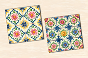 Folk Floral Seamless Patterns, a Pattern Graphic by Ink Gallery (Thumbnail 2 of 3)