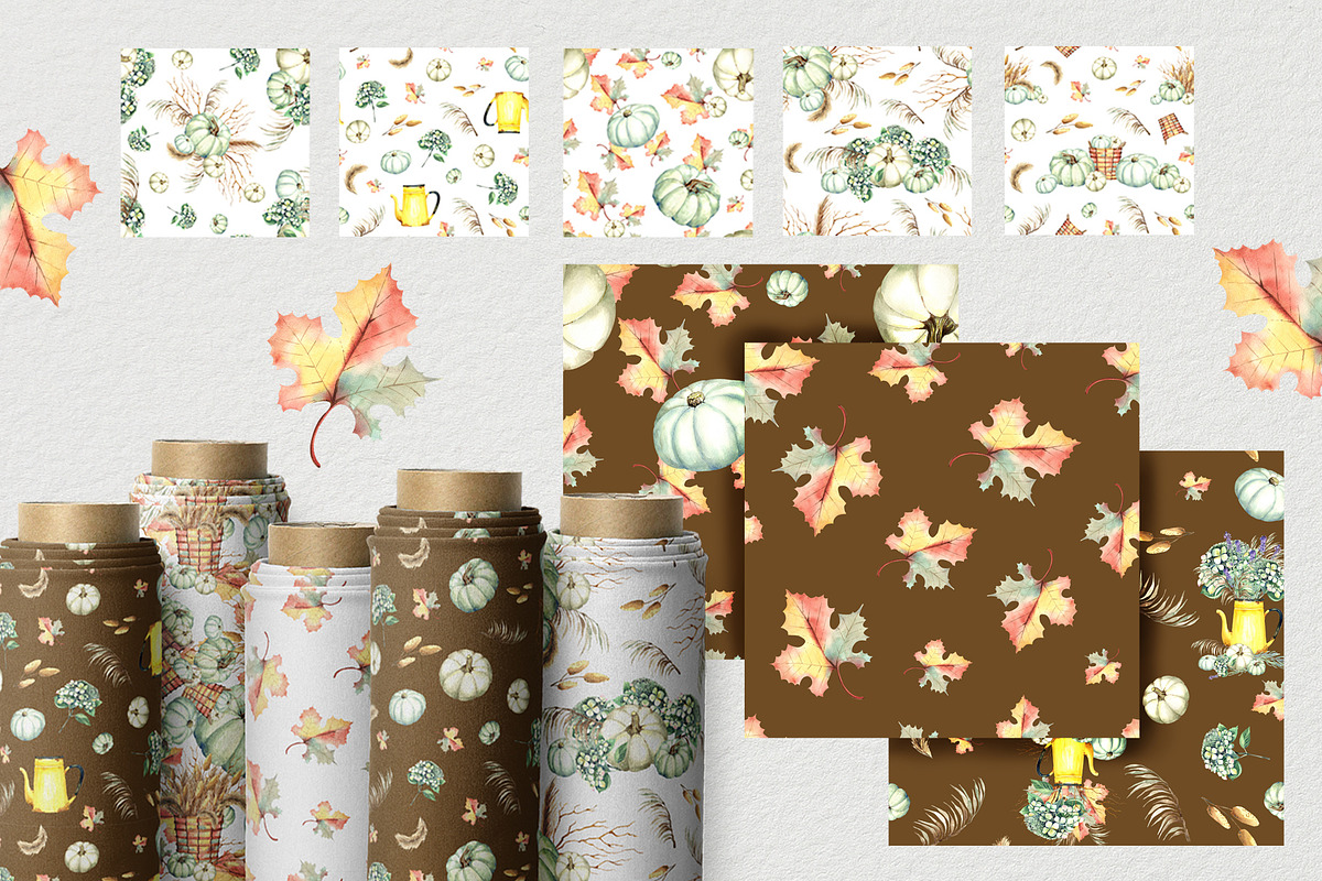Rustic Fall, a Pattern Graphic by JennyColorArt (Photo 7 of 8)