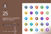 25 LegalTech & Compliance Icons, a Solid Icon by IconBunny (Thumbnail 1 of 2)