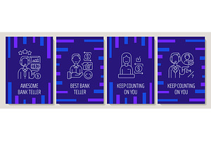 Recognizing tellers worldwide card, a Card Template by IMG Visuals