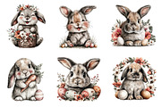 Happy Easter Bunny Clipart, an Illustration by Dream Creation (Thumbnail 4 of 7)
