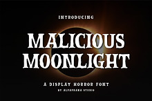 Malicious Moonlight - Display Font