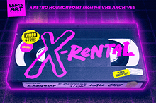 X-Rental - 1980s Retro Horror Font