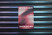 Sticker Mockup on Metal Shutter, a Product Mockup by Design Squad (Thumbnail 4 of 5)