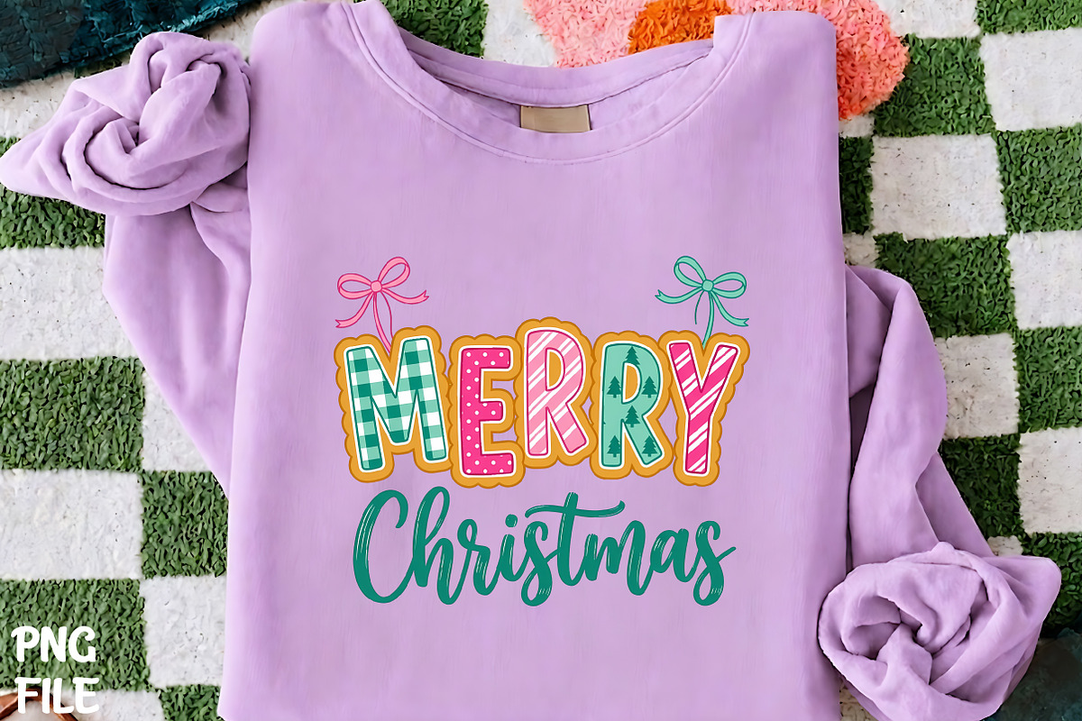 Merry Christmas Coquette Bow PNG, a Seasonal Illustration by CrexoraLab (Photo 1 of 4)
