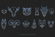 Eastern horoscope. Vector drawings, an Animal Illustration by Nadia Murash (Thumbnail 2 of 5)