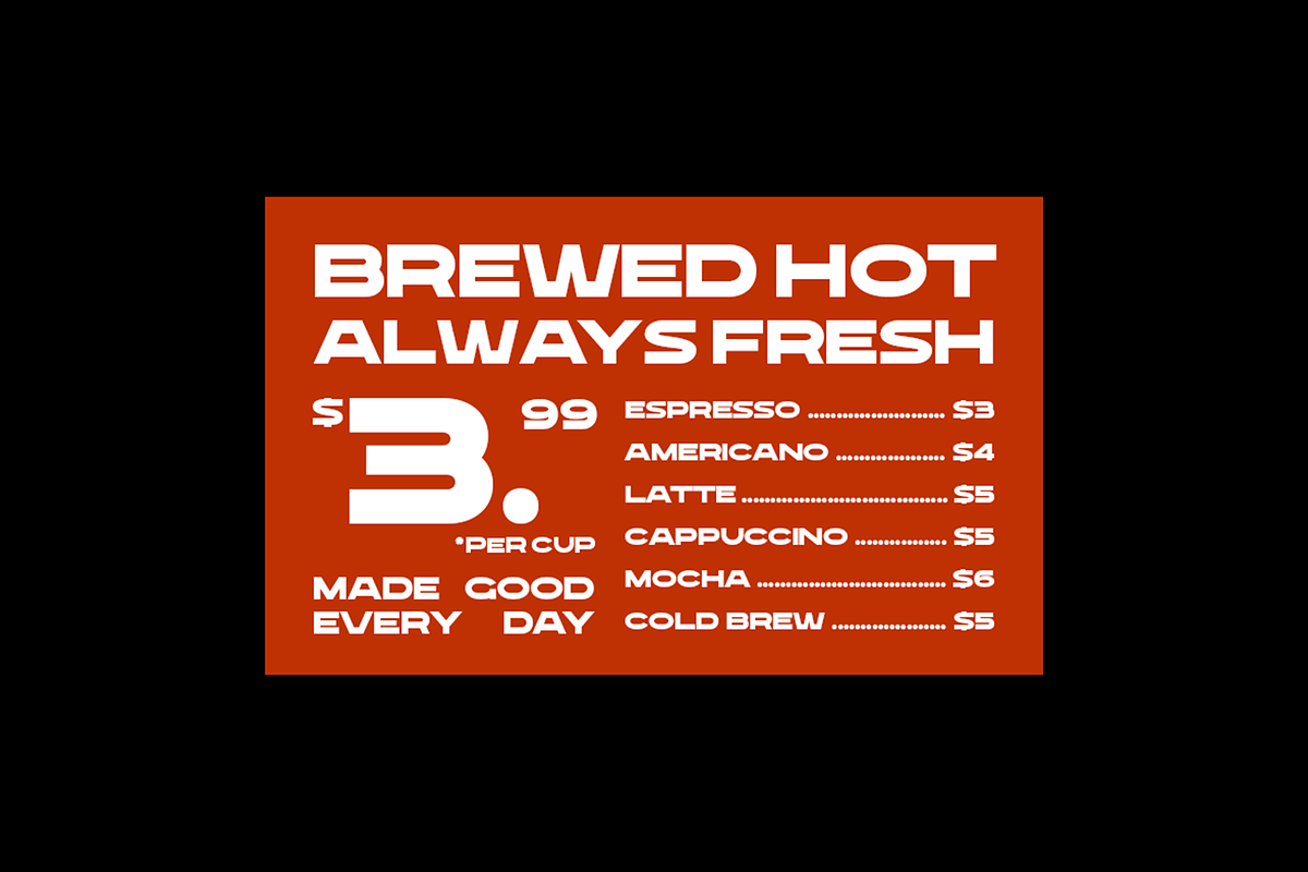 Rodbay - Bold Extended Typeface, a Sans Serif Font by roomspace creative lab (Photo 8 of 10)