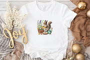 Spring Squirrel Garden Clipart, a Seasonal Illustration by DreamArtGraphic (Thumbnail 3 of 4)
