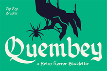 Quembey – Retro Horror Blackletter