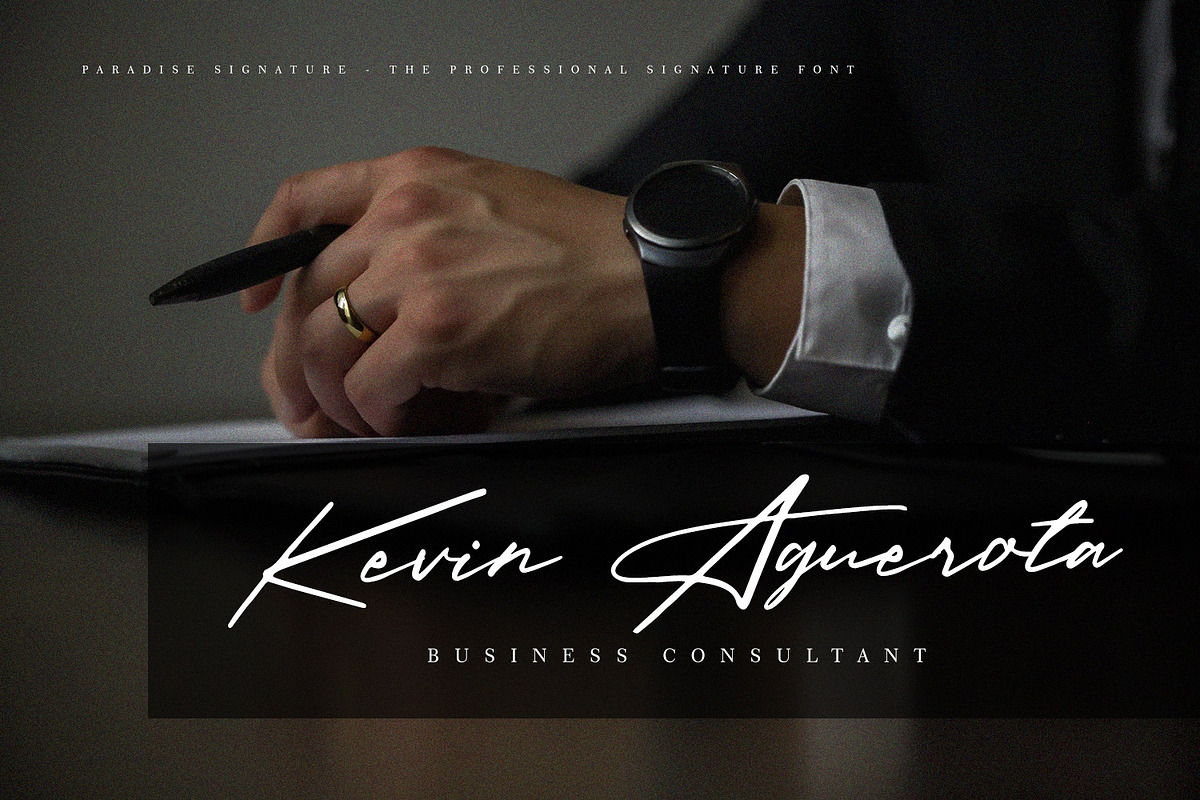 Paradise Signature Font, a Script Font by Graphicfresh (Photo 4 of 8)