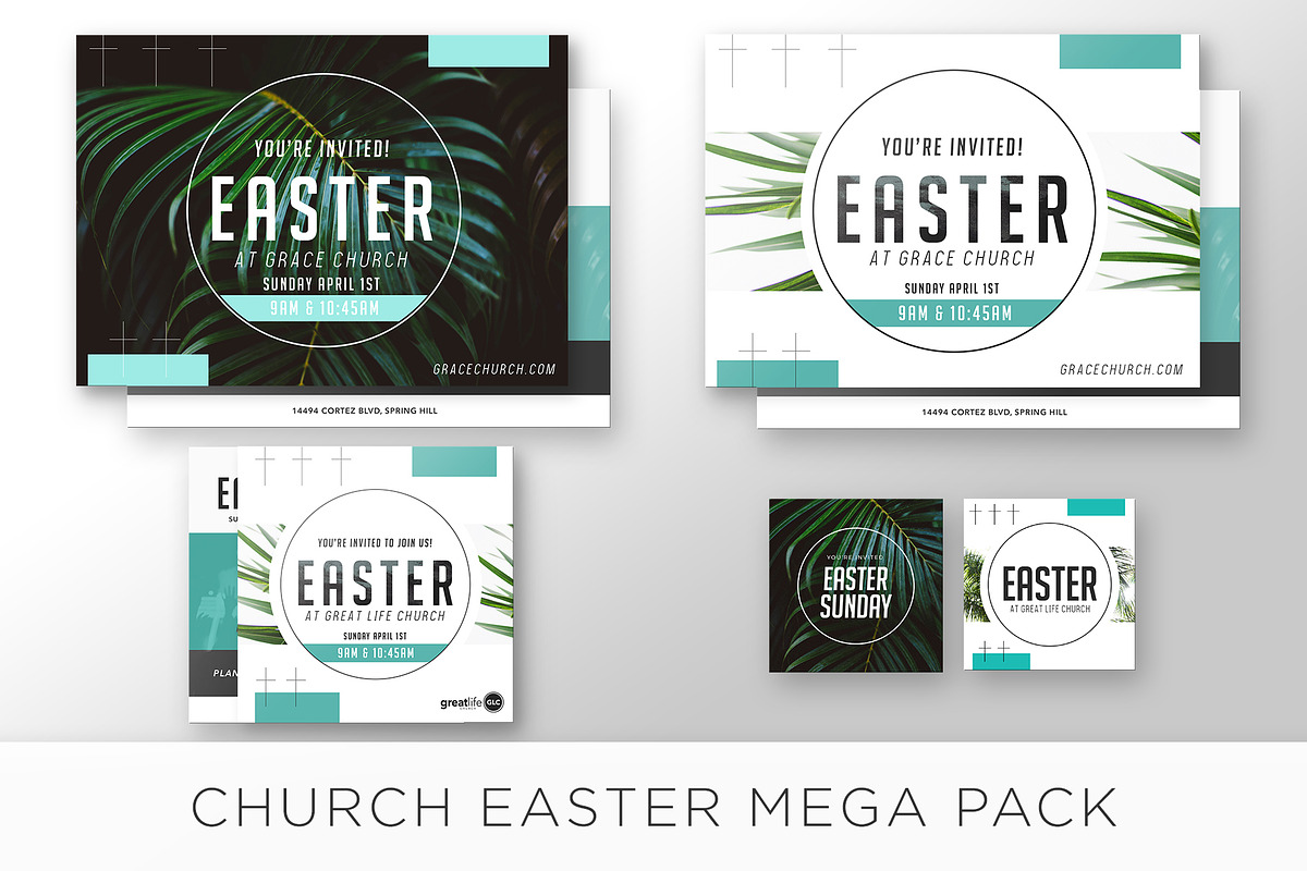 Easter Sunday Church Mega Pack, a Card Template by Brandon Bilsborough