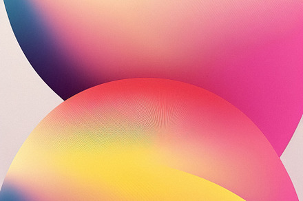 Modern colorful abstract shapes. 80s