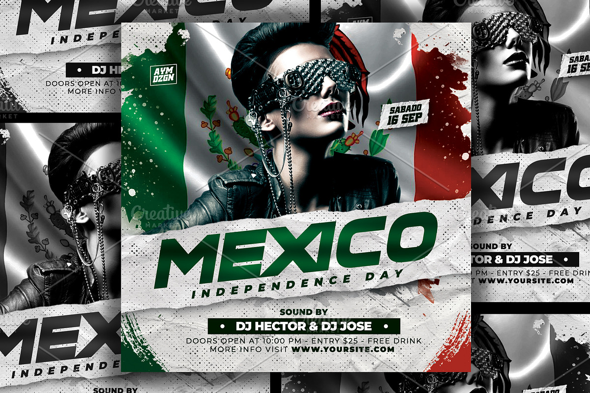 Mexico Independence Day Flyer, a Flyer Template by AyumaDesign (Photo 2 of 2)