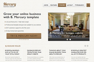 Free Mercury Joomla Template