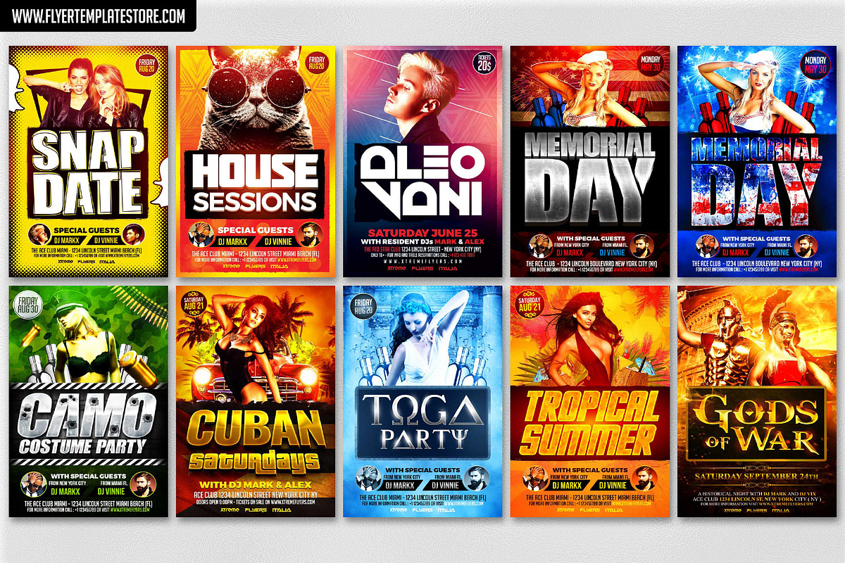 200 Flyer Templates Bundle 98% OFF !, a Flyer Template by XtremeFlyers (Photo 9 of 22)