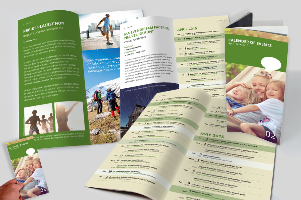 Calendar of Events, a Brochure Template by Jayne