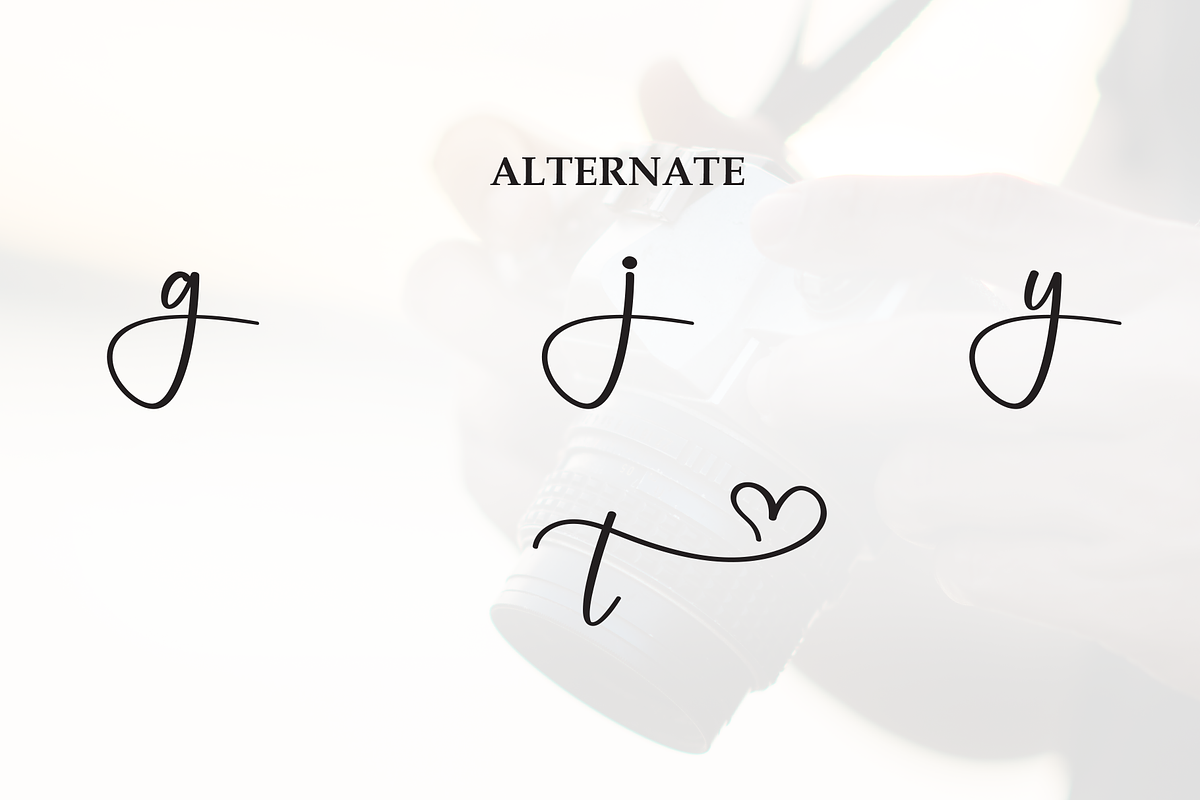 Photography | Script Font, a Handwritten Font by Scratchones (Photo 8 of 9)