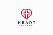 Heart Church Logo, a Branding & Logo Template by yopie (Thumbnail 1 of 3)