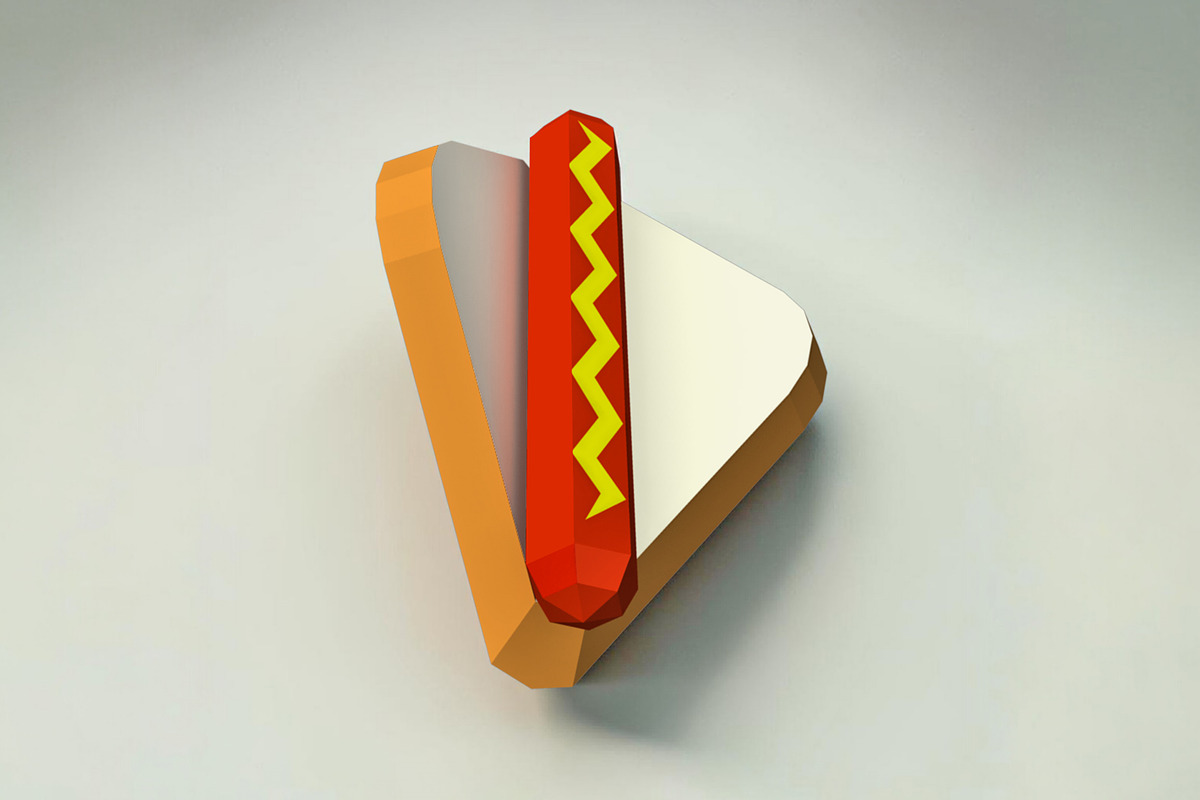 Folded bread slice - 3d papercraft, a Print Template by PAPER amaze