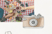 PICNIC watercolor food set, a Decorative Illustration by ViolettaKh (Thumbnail 8 of 8)