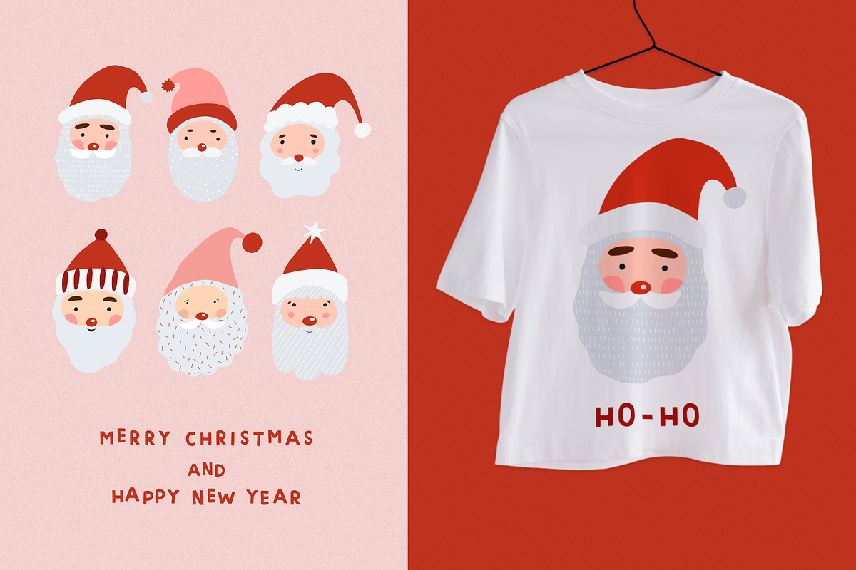 Cute Christmas vector clipart, a Decorative Illustration by viktoriiavk (Photo 4 of 7)