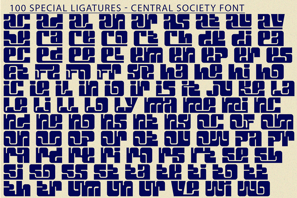 Central Society - Playful Font, a Sans Serif Font by 177Studio (Photo 8 of 8)