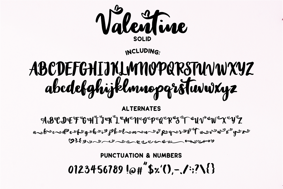 VALENTINE KISSES Script Sans Duo preview 5