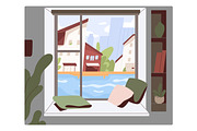 Window view at different time of day, an Object Illustration by Good Studio (Thumbnail 3 of 5)