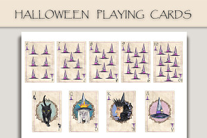 Halloween Playing Cards Collection
