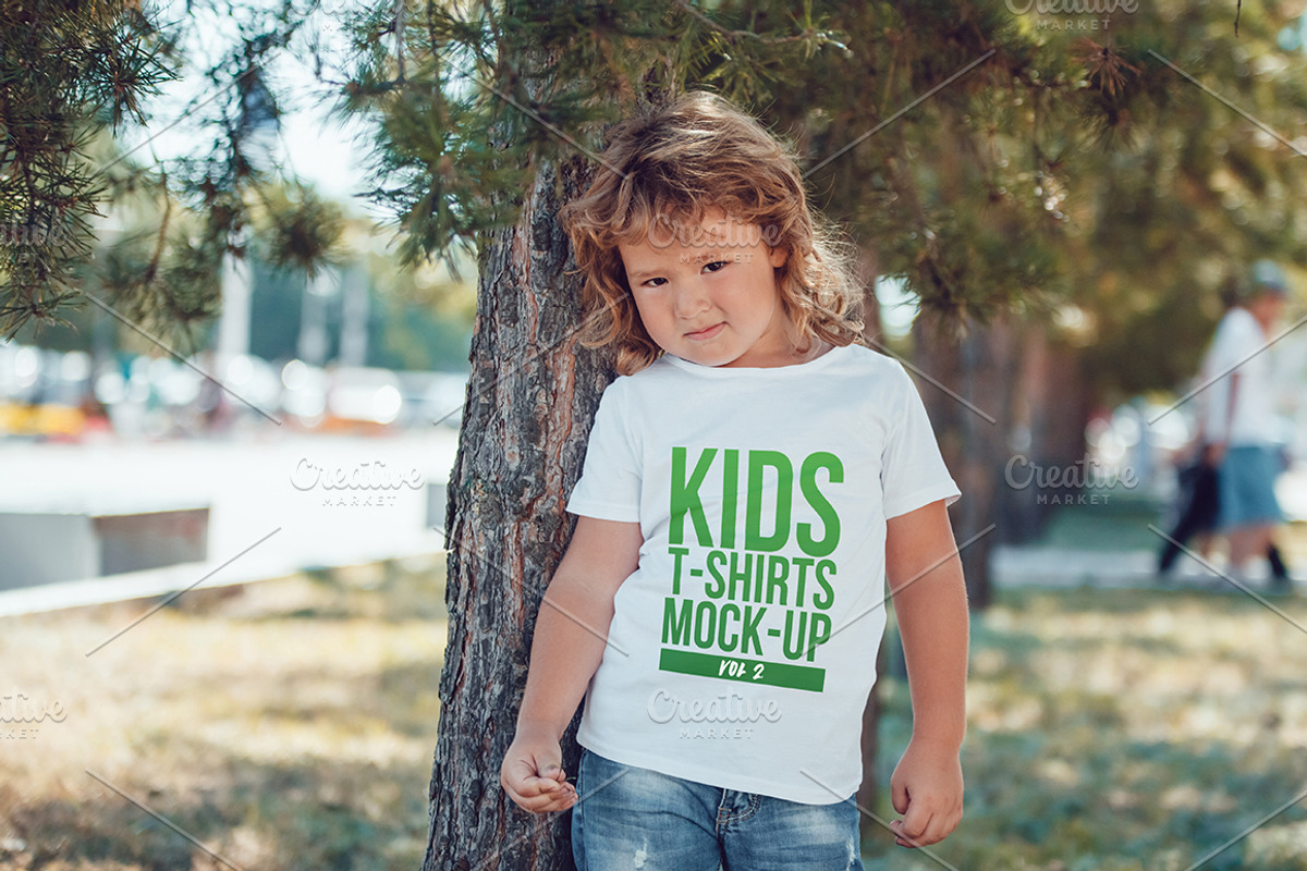 Kids T-Shirt Mock-Up Vol 2, a Shirt Mockup by Freeman Studio (Photo 8 of 11)