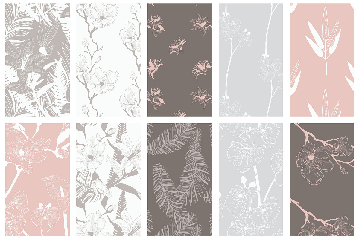 35+ Patterns & 8 Instagram Templates, a Pattern Graphic by Olya Creative (Photo 8 of 14)