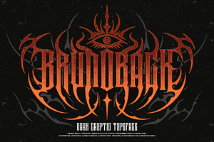 Bruno Back Typeface, a Blackletter Font by alit design