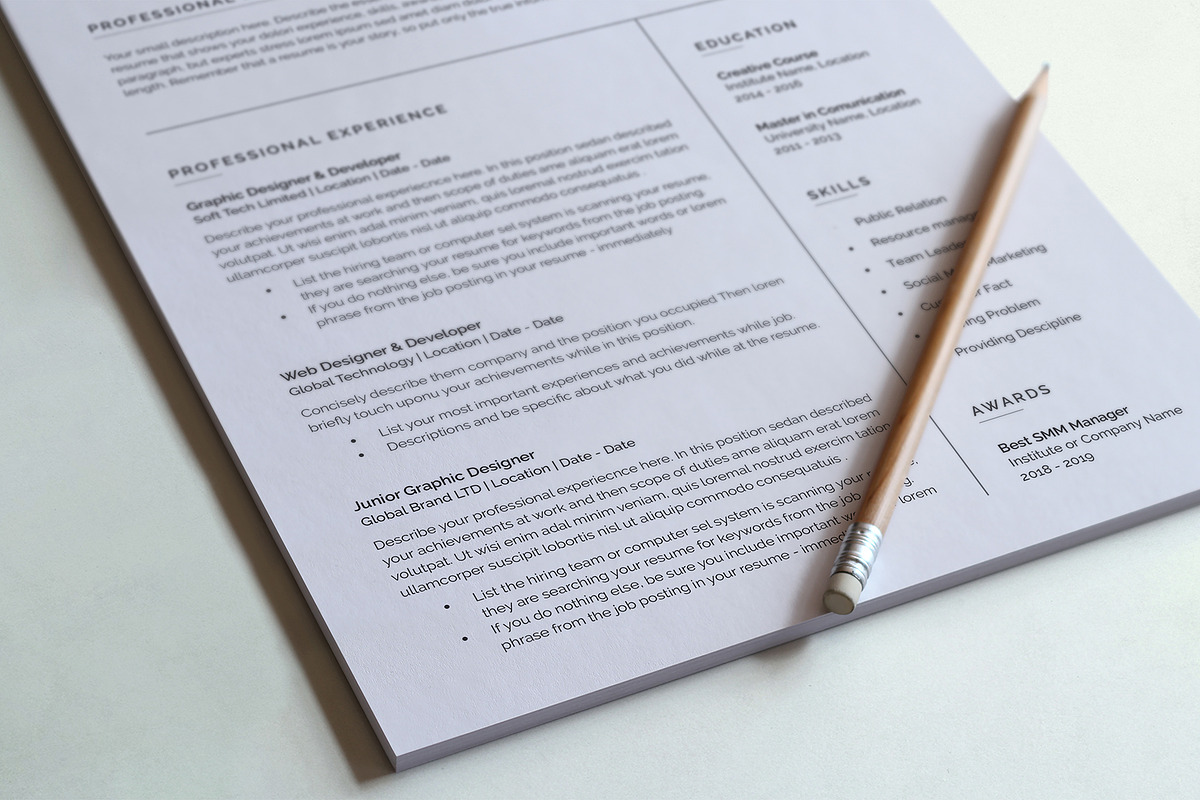 Graphic Designer Resume, a Resume Template by DesignDevisers (Photo 8 of 12)