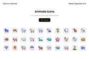 Animals Icons, a Solid Icon by Wencory (Thumbnail 1 of 2)