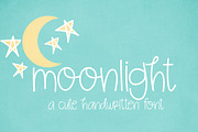 Moonlight Handwritten Script Font, a Script Font by Miss Kate (Thumbnail 1 of 2)