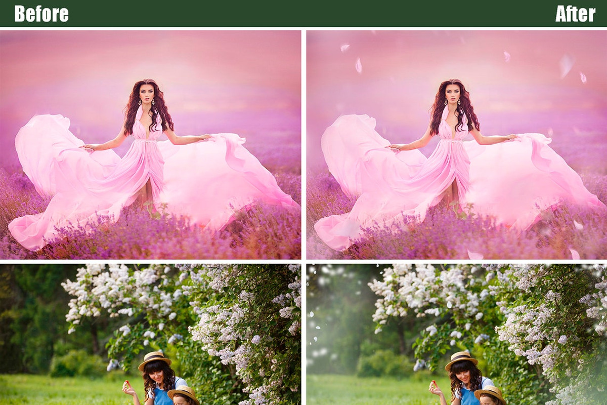 Falling Petals Photo Overlays, png, a Brushes & More by OverlayBox (Photo 2 of 4)