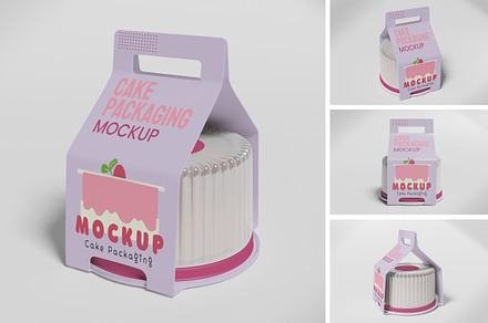 Cake Packaging mockup, a Packaging Mockup by Twins_studio