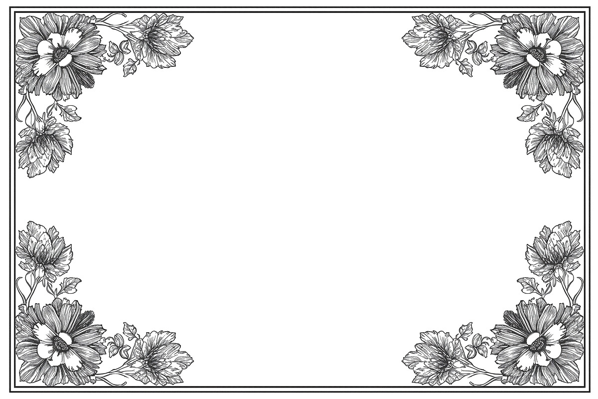 Floral Laser Cut Frame Set, an Illustration by jahid234 (Photo 5 of 9)