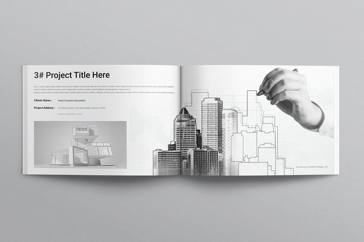 Architecture Portfolio Brochure, a Brochure Template by E-Type (Photo 6 of 8)