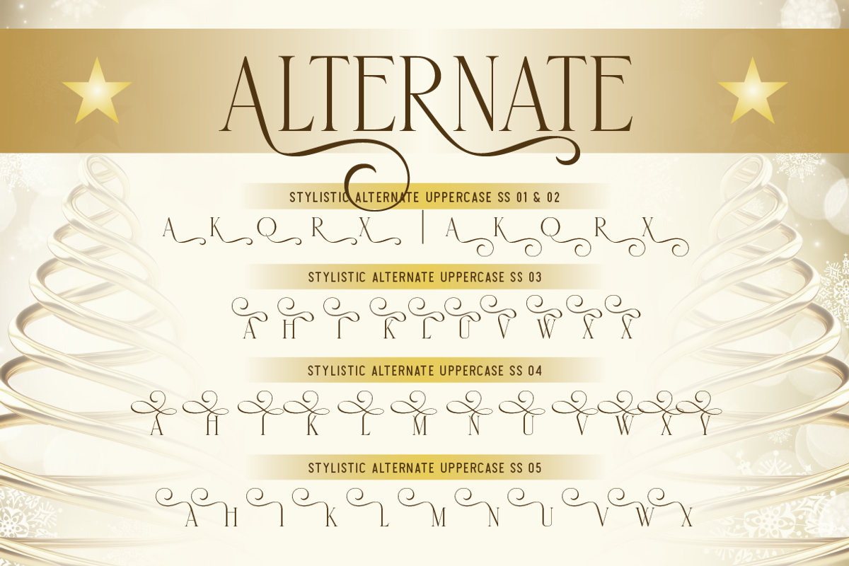 Santamas - Elegant Serif Christmas, a Serif Font by Burntilldead (Photo 8 of 11)
