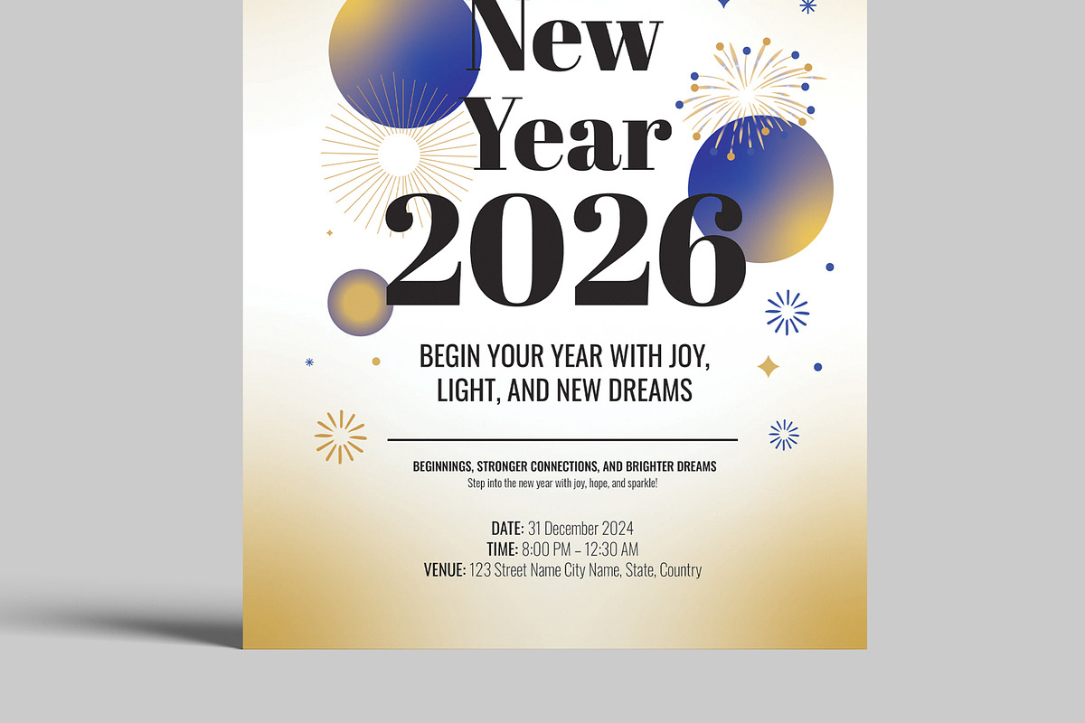 Happy New Year Flyer, a Flyer Template by MightyDesign (Photo 5 of 8)