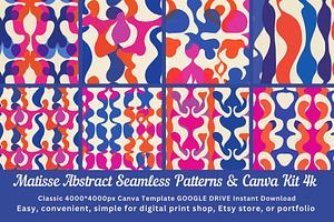 Matisse Cut-Out Seamless Patterns