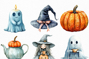 Creepy and Cozy Halloween Clipart, an Illustration by Craft Nest (Thumbnail 5 of 6)