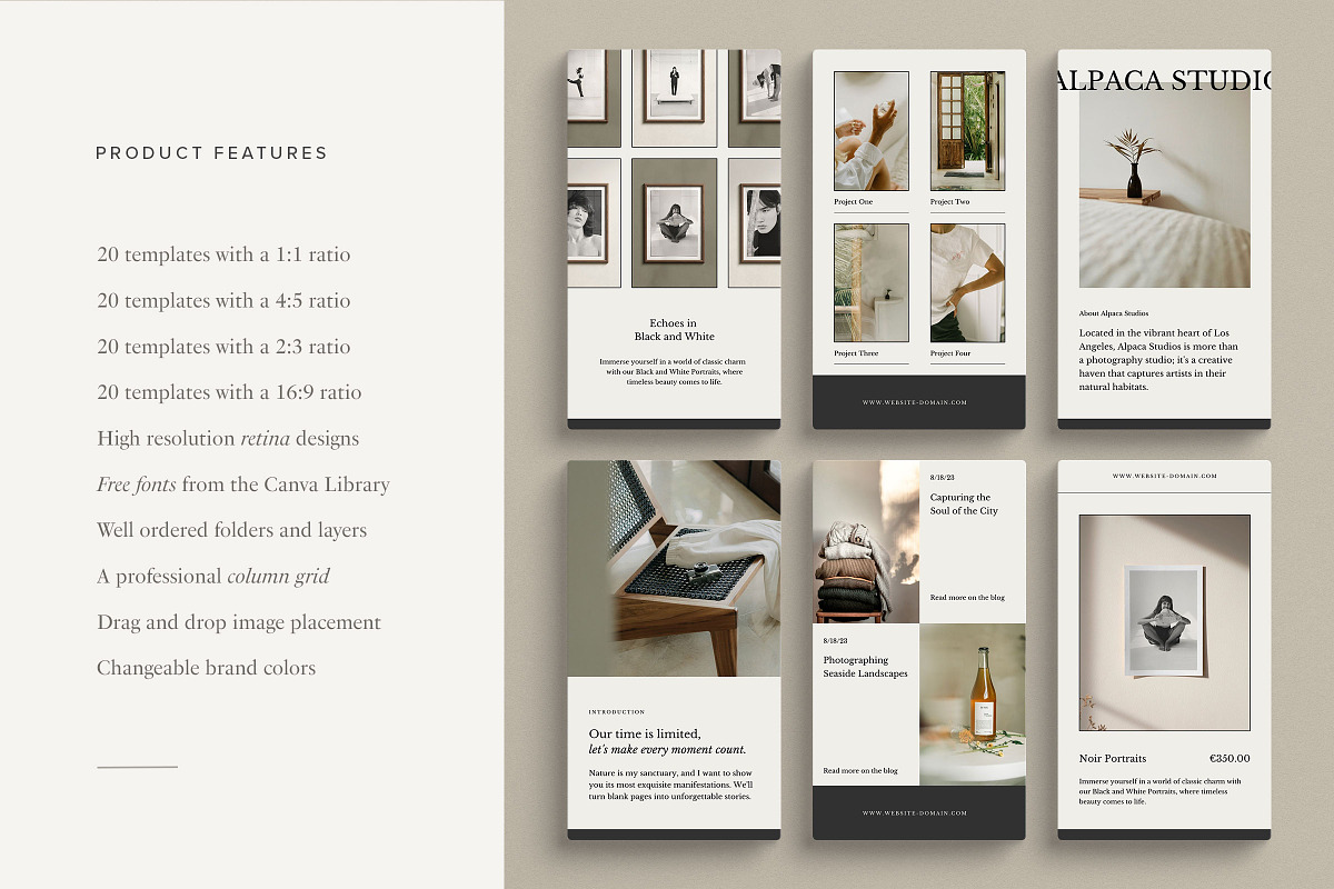 Alpaca Social Media Kit, a Social Media Template by Ruben Stom (Photo 2 of 19)