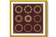 Vintage Big Set of Round Vector, an Illustration by FineArtStudio (Thumbnail 2 of 3)