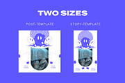 Instagram Social Media CANVA Blue, a Social Media Template by Vermeulen Design Studio (Thumbnail 5 of 6)