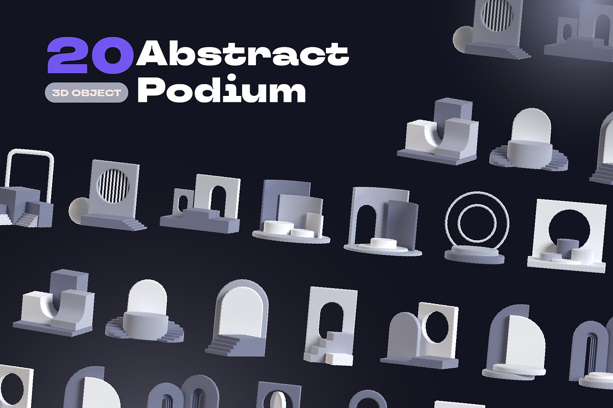 Abstract Podium 3D, an Object 3D Model by kerismaker (Photo 7 of 8)