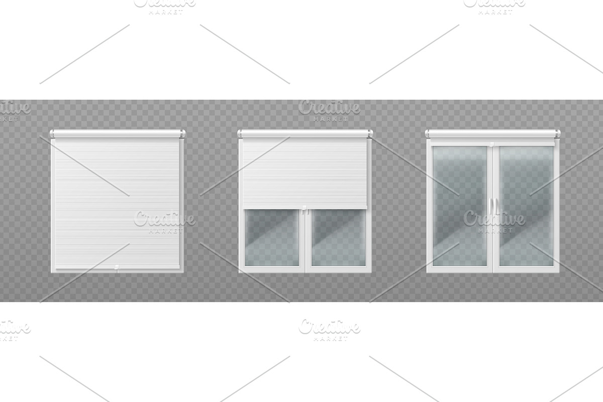 Window with open and closed roller, an Object Illustration by art PVP ...